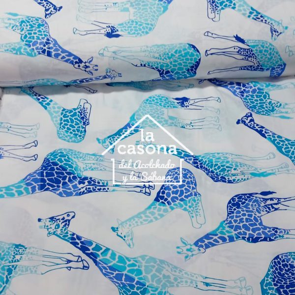 Jirafas tono azul